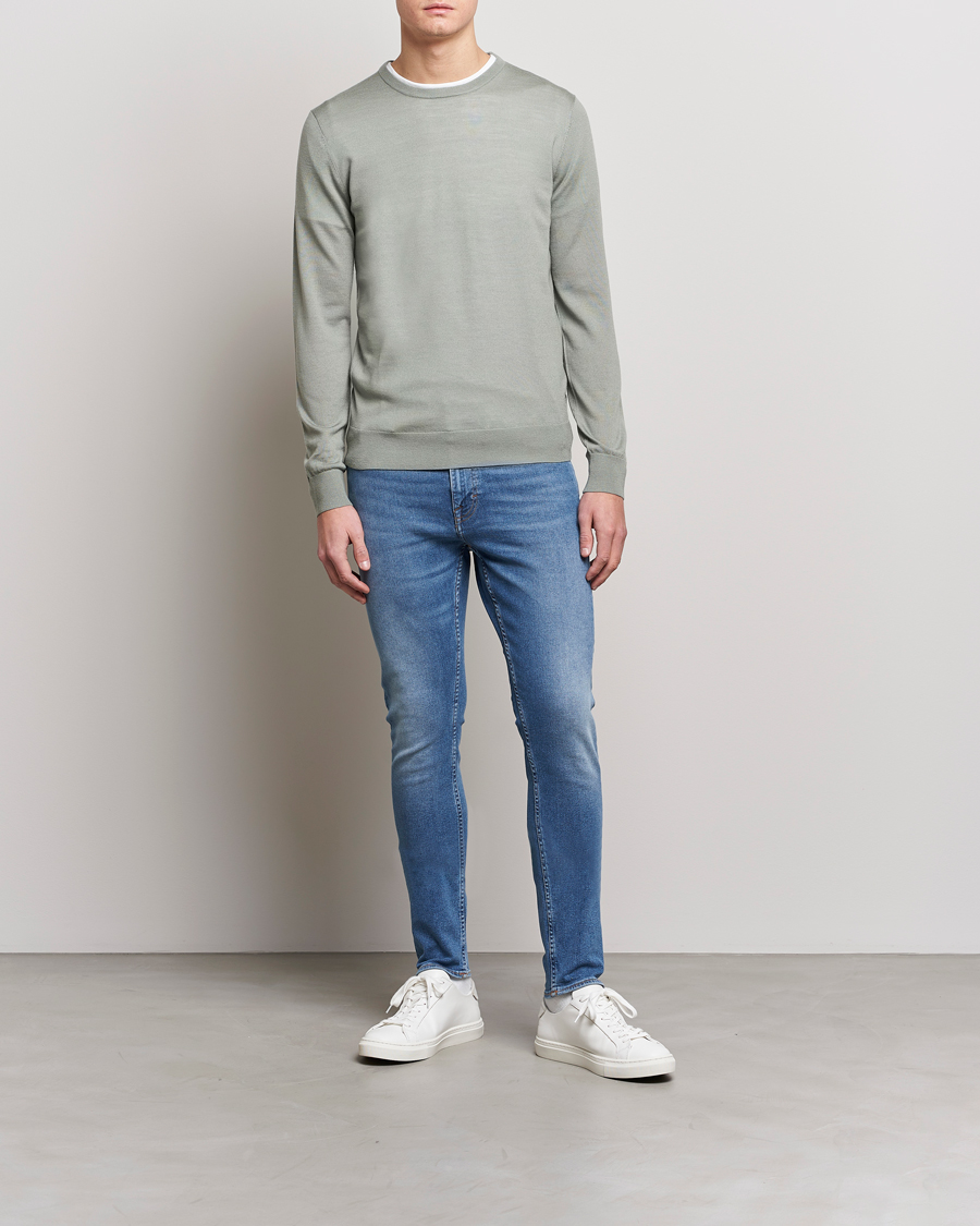 Herren | Pullover | Tiger of Sweden | Nichols Extra Fine Merino Crew Neck  Shadow