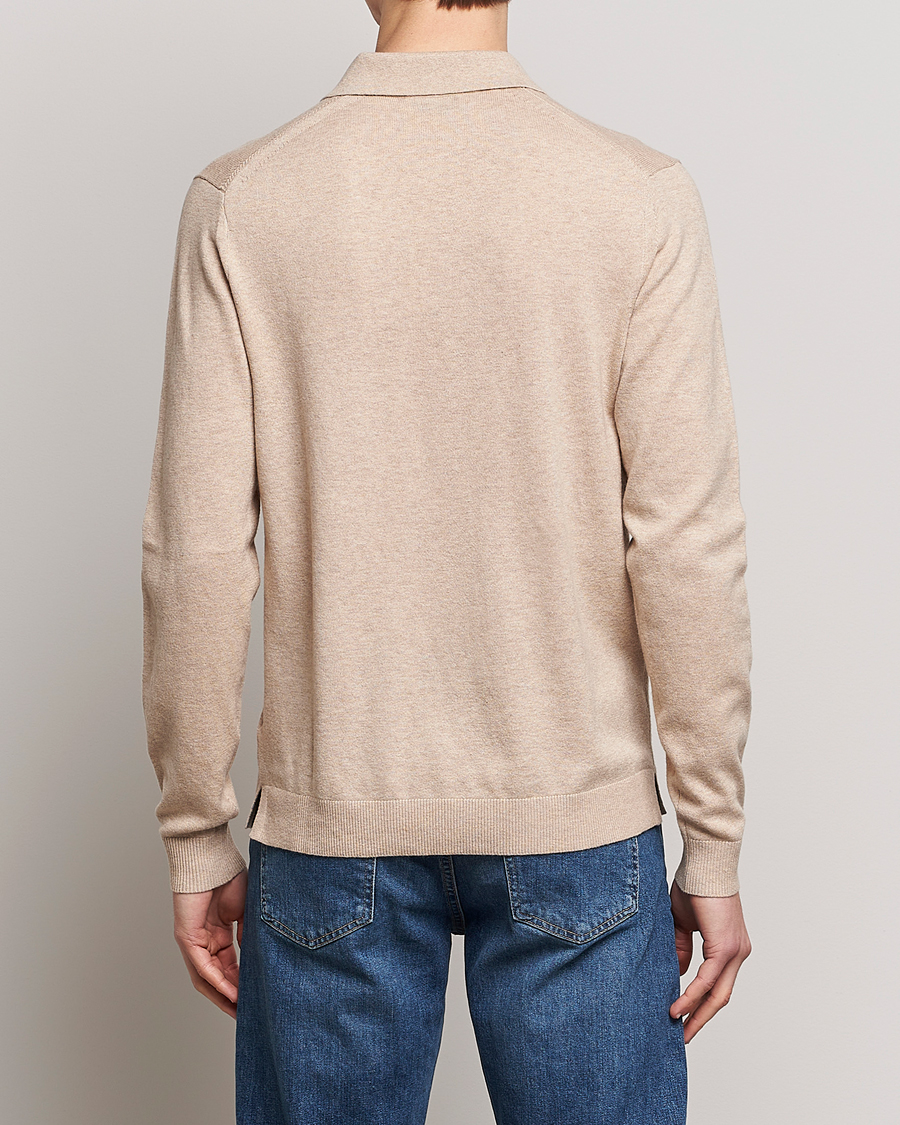 Herren | Pullover | Tiger of Sweden | Orbit Merino Wool Half Zip Beige Melange