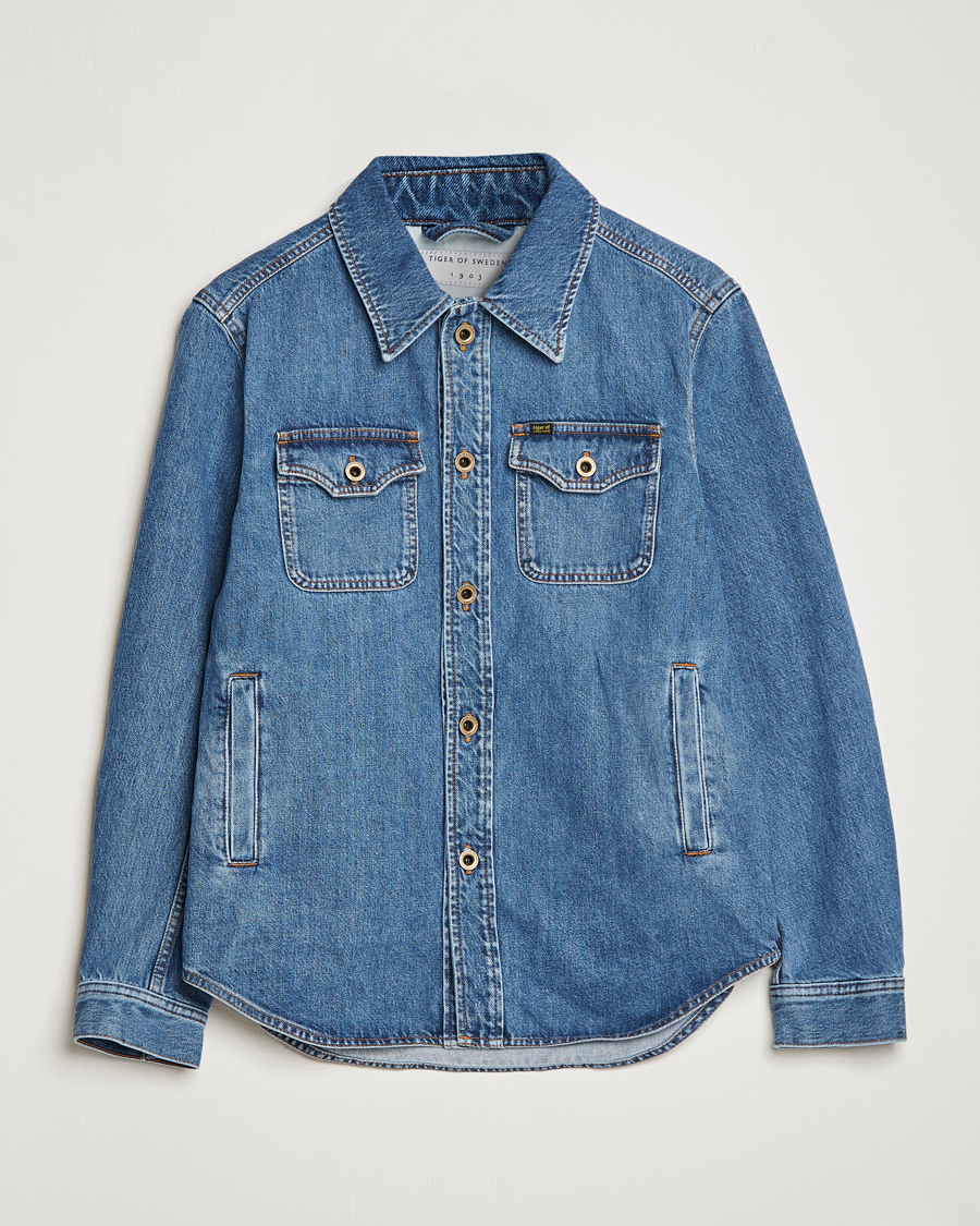 Herren | Jacken | Tiger of Sweden | Get Denim Jacket Medium Blue