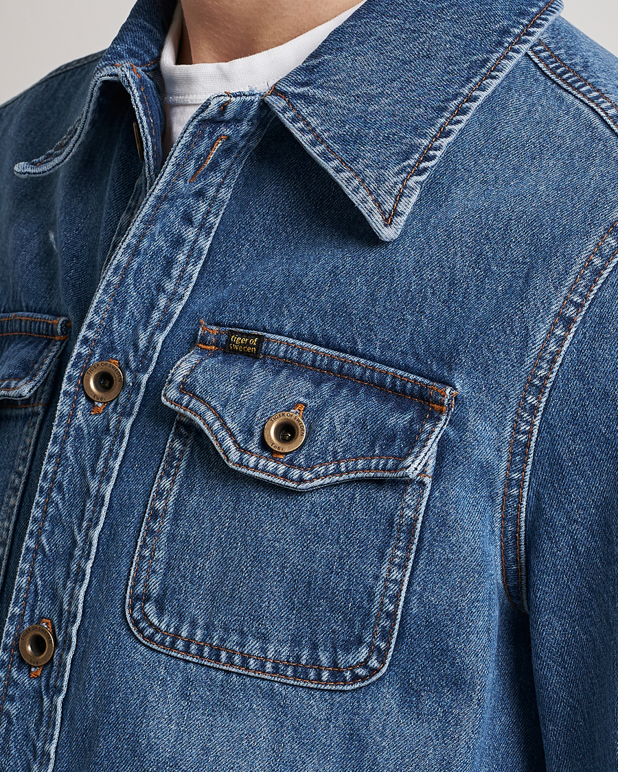 Herren | Jacken | Tiger of Sweden | Get Denim Jacket Medium Blue