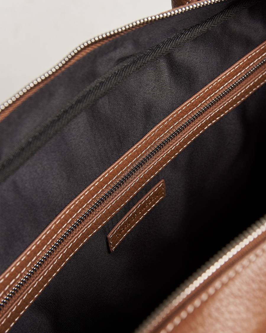 Herren | Tiger of Sweden Beckholmen Cow Leather Computer Bag Caramel Cafe | Tiger of Sweden | Beckholmen Cow Leather Computer Bag Caramel Cafe