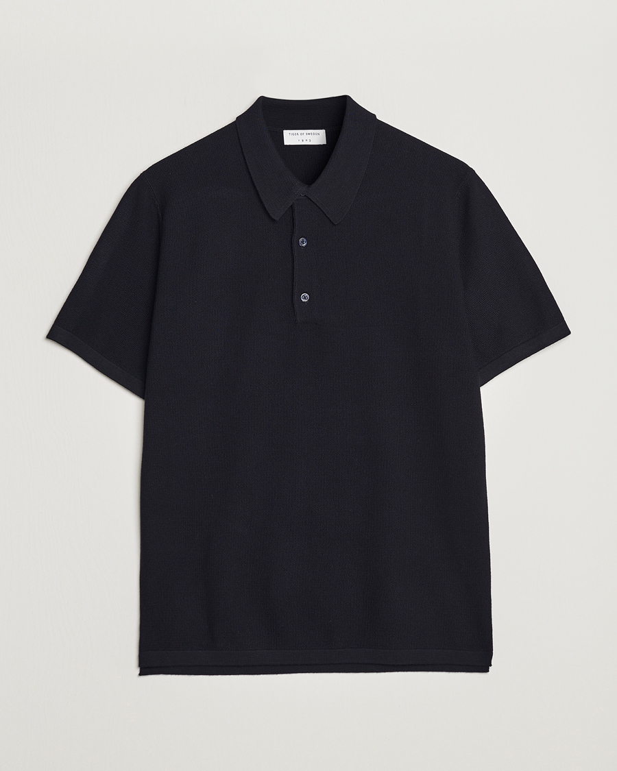 Herren | Pullover | Tiger of Sweden | Jenkim Knitted Pique Dark Ink