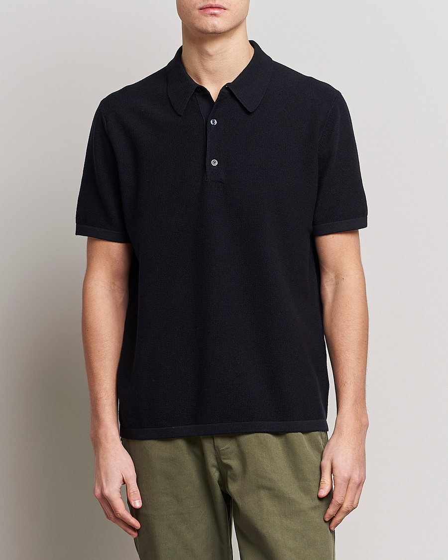 Herren | Pullover | Tiger of Sweden | Jenkim Knitted Pique Dark Ink