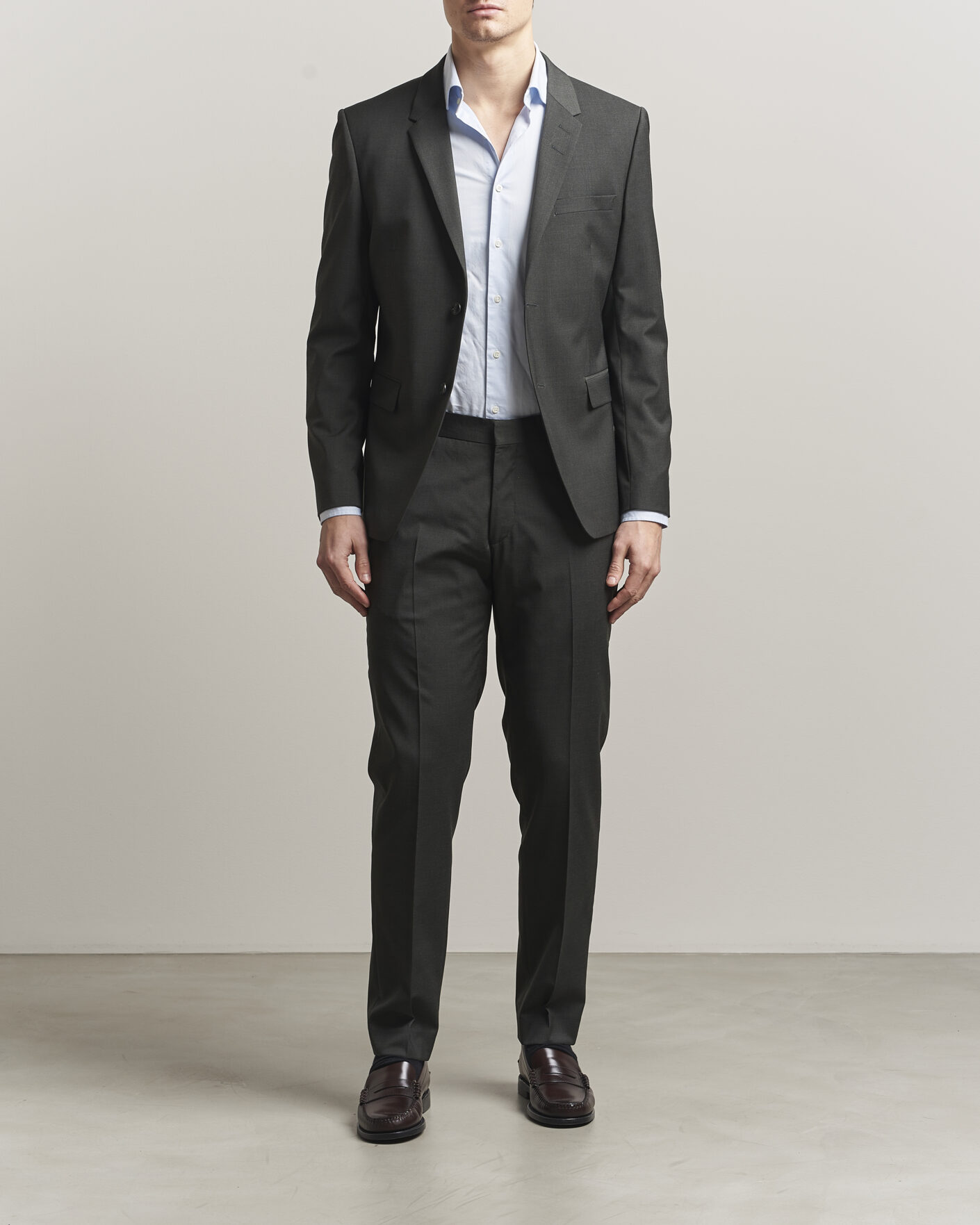 Herren | Hosen | Tiger of Sweden | Tenuta Wool Travel Suit Trousers Olive Extreme