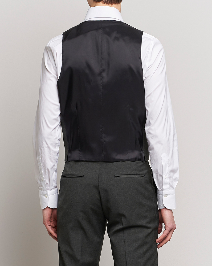 Herren | Sakkos | Tiger of Sweden | Wayde Wool Travel Waistcoat Olive Extreme