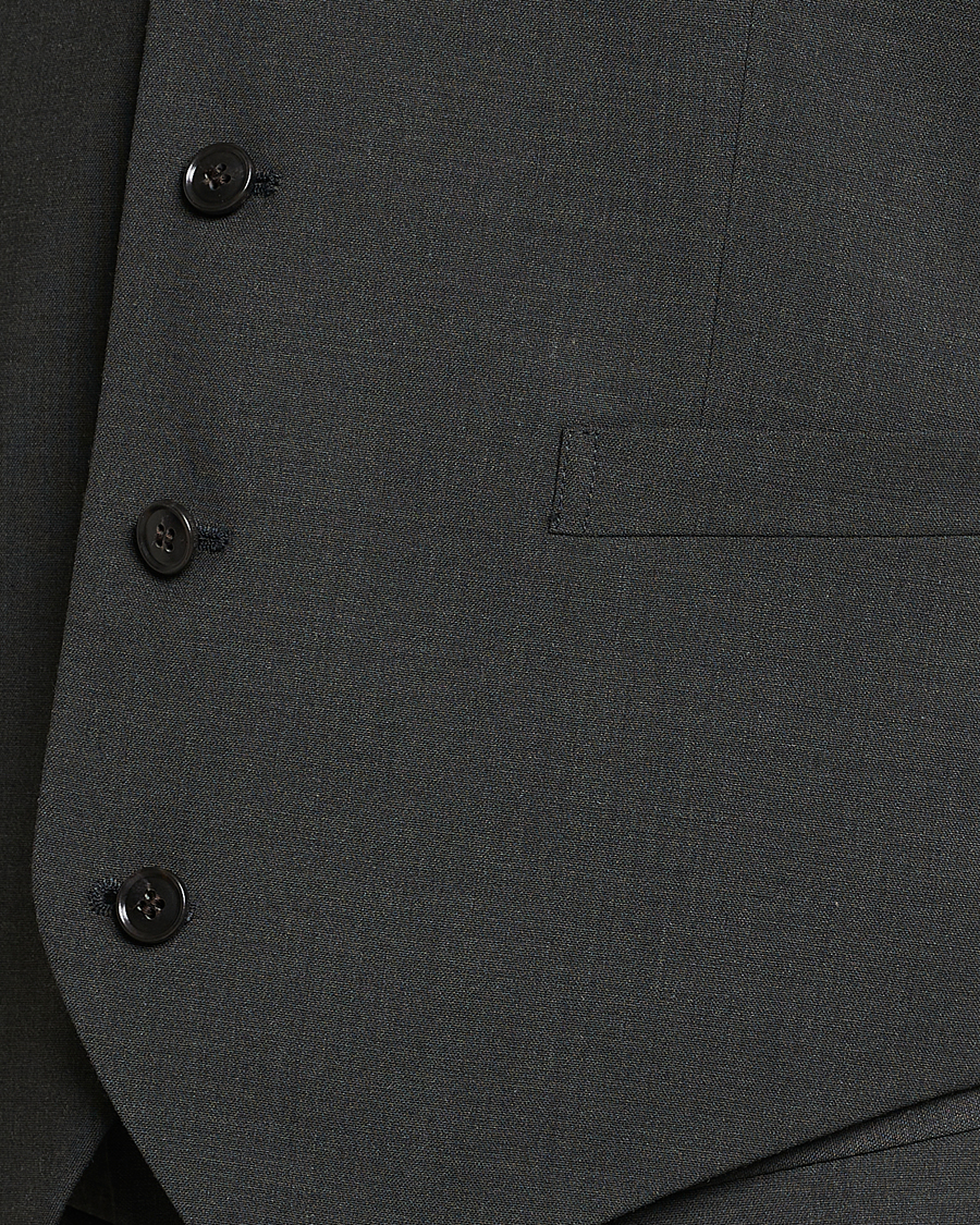 Herren | Sakkos | Tiger of Sweden | Wayde Wool Travel Waistcoat Olive Extreme