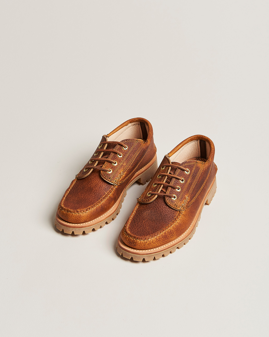 Herren | Yuketen Handsewn Angler Moc Dark Brown Grain Calf | Yuketen | Handsewn Angler Moc Dark Brown Grain Calf