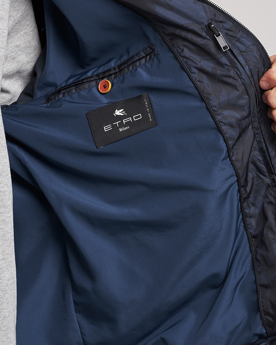 Herren | Jacken | Etro | Packable Nylon Bomber Navy