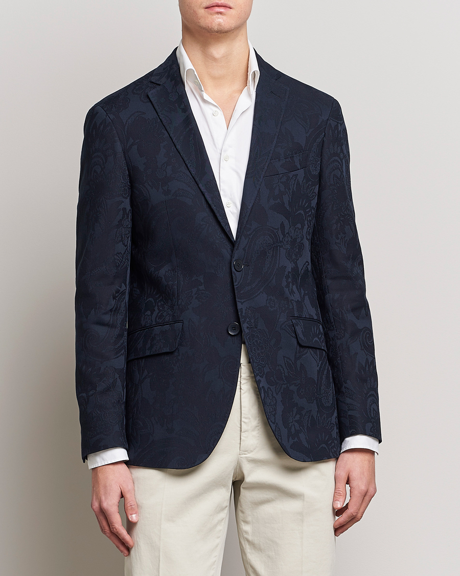 Herren | Sakkos | Etro | Jacquard Blazer Navy