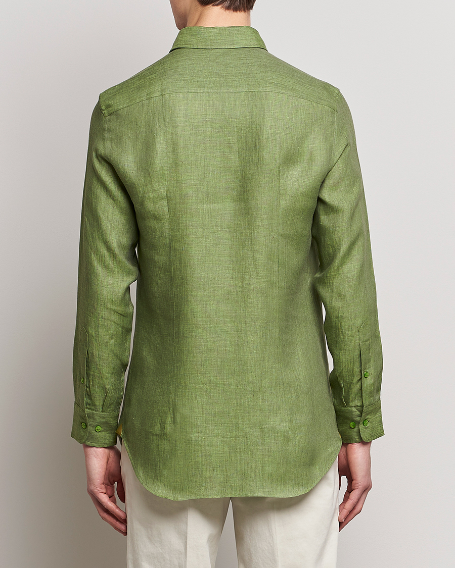 Herren | Hemden | Etro | Linen Sport Shirt Green