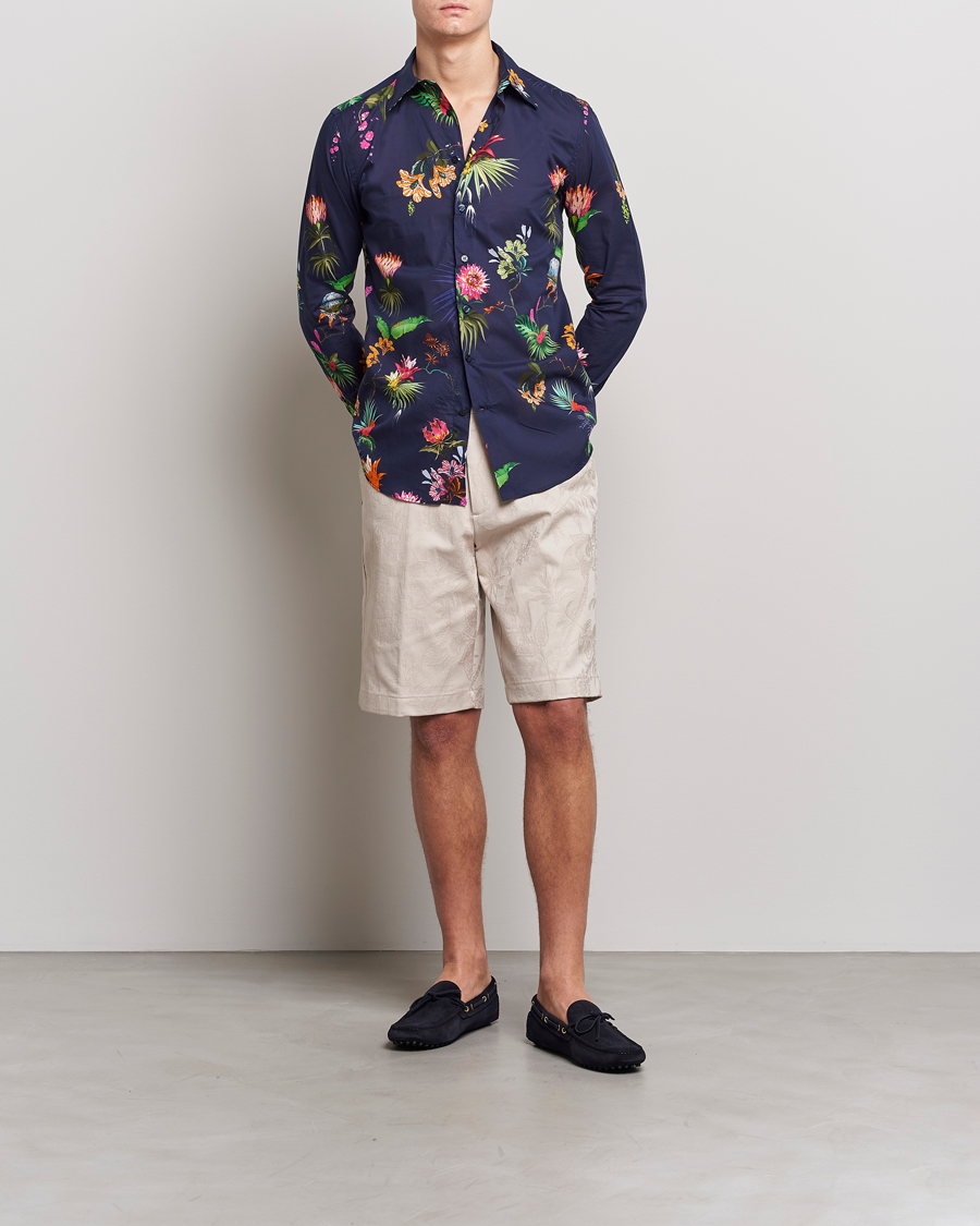 Herren | Hemden | Etro | Floreale Printed Shirt Navy