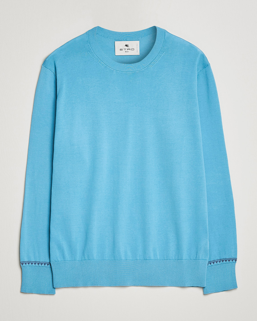 Herren | Pullover | Etro | Crew Neck Pullover Azzurro