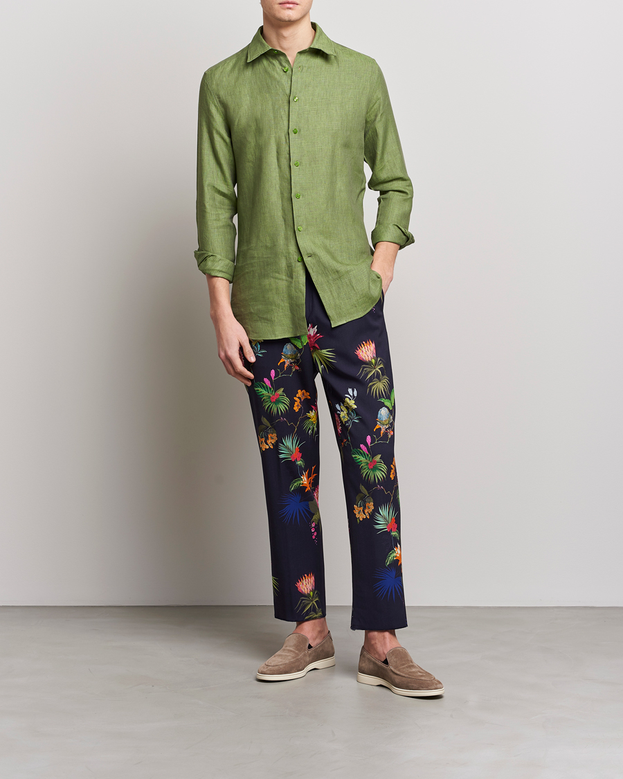Herren | Hosen | Etro | Printed Casual Trousers Navy