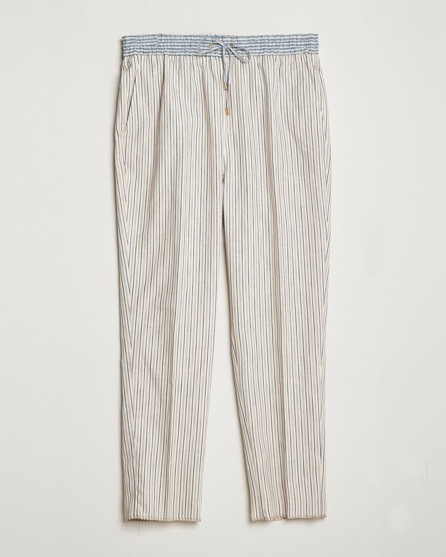 Herren | Hosen | Etro | Hickory Stripe Casual Trousers Off White