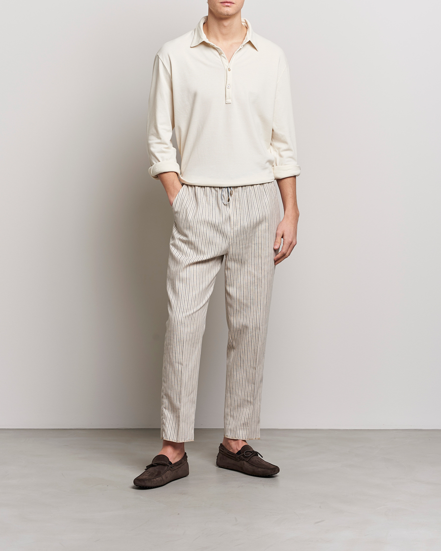 Herren | Hosen | Etro | Hickory Stripe Casual Trousers Off White