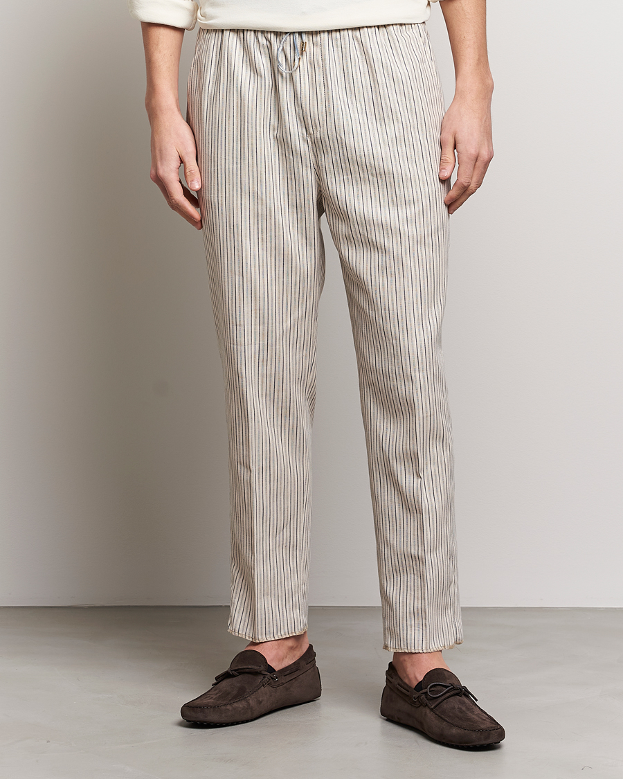 Herren | Hosen | Etro | Hickory Stripe Casual Trousers Off White