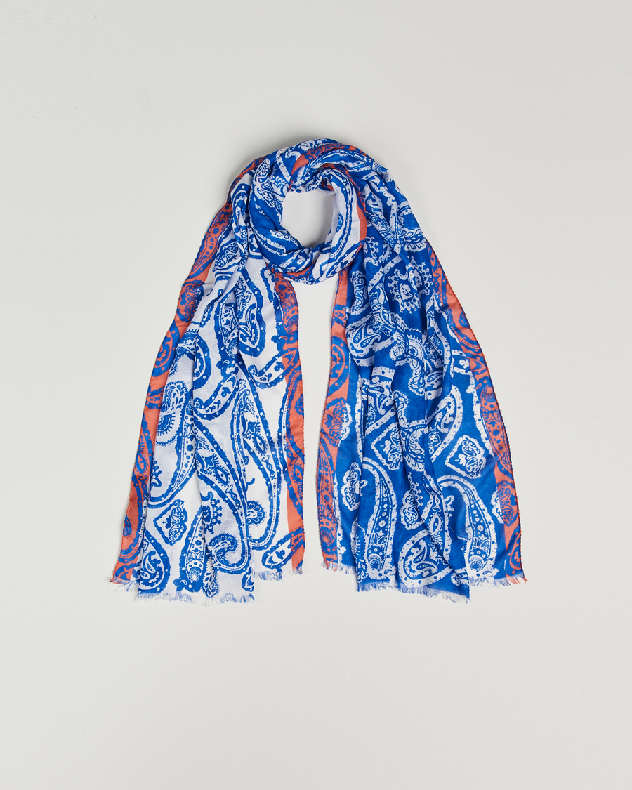Herren | Etro Shaal Nur Cashmere Blend Scarf Blue | Etro | Shaal Nur Cashmere Blend Scarf Blue