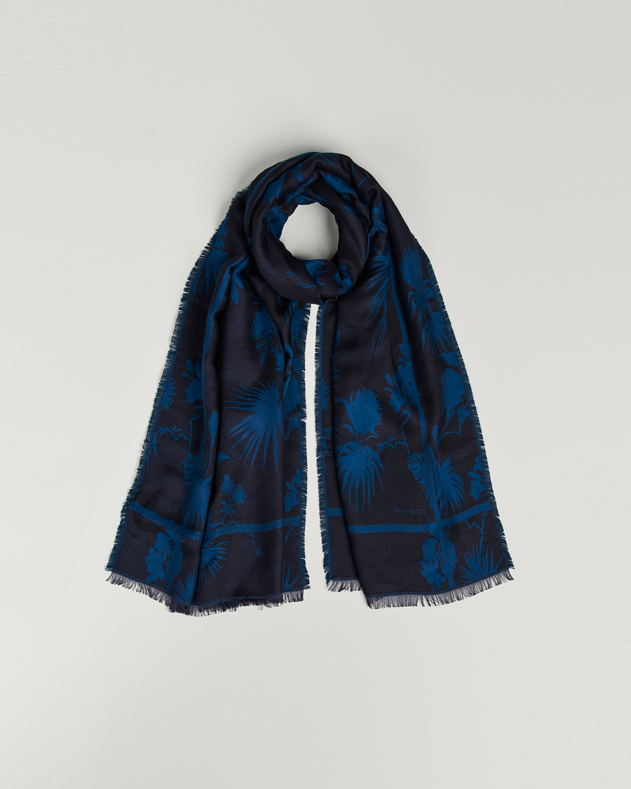 Herren | Etro Jacquard Floreale Scarf Navy | Etro | Jacquard Floreale Scarf Navy