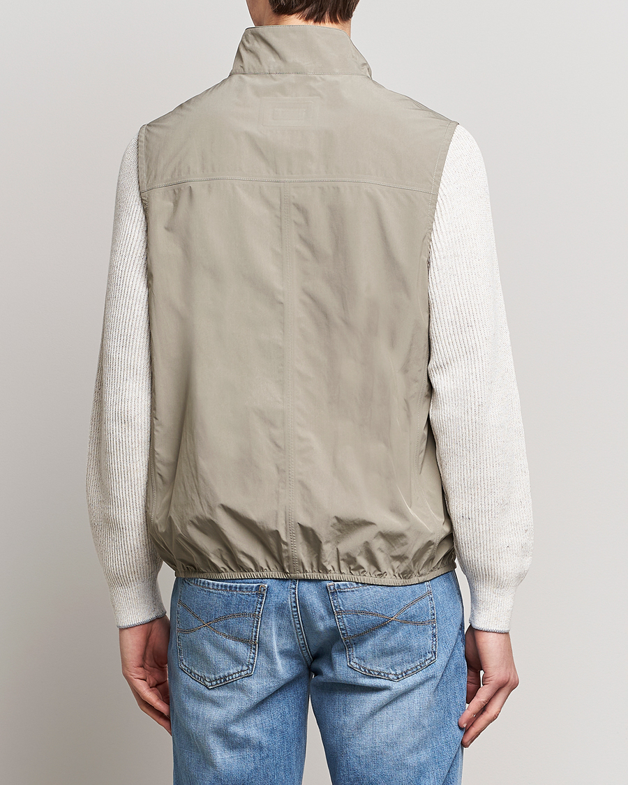 Herren | Westen | Brunello Cucinelli | Lightweight Nylon Gilet Olive