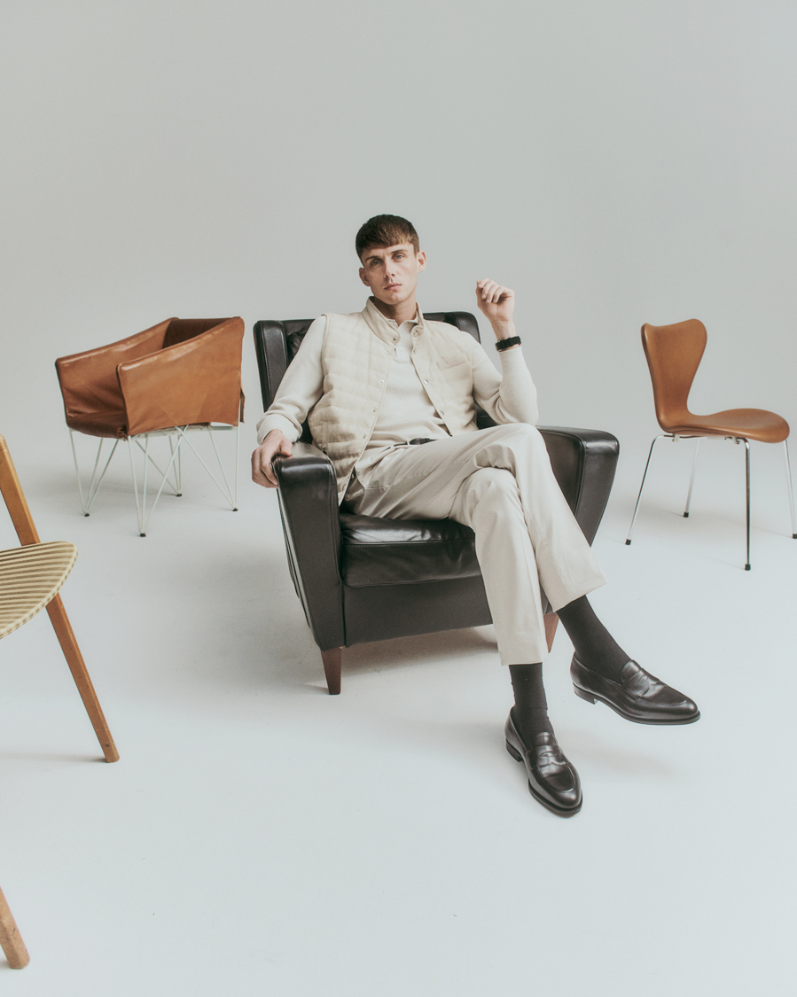 Herren | Westen | Brunello Cucinelli | Cotton/Linen Gilet Light Beige