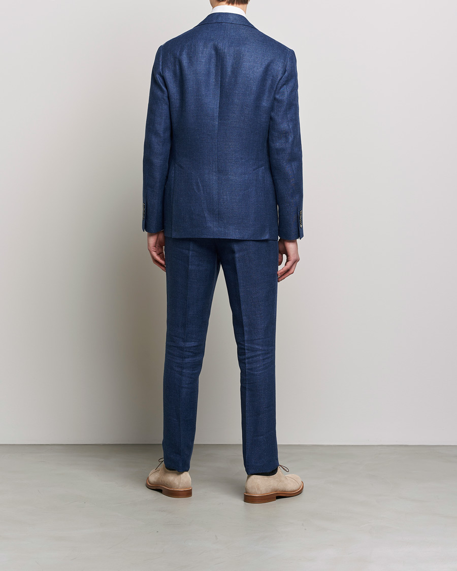 Herren | Anzüge | Brunello Cucinelli | Linen/Silk Suit Royal Blue