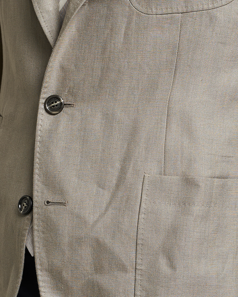 Herren | Sakkos | Brunello Cucinelli | Linen Blazer Olive