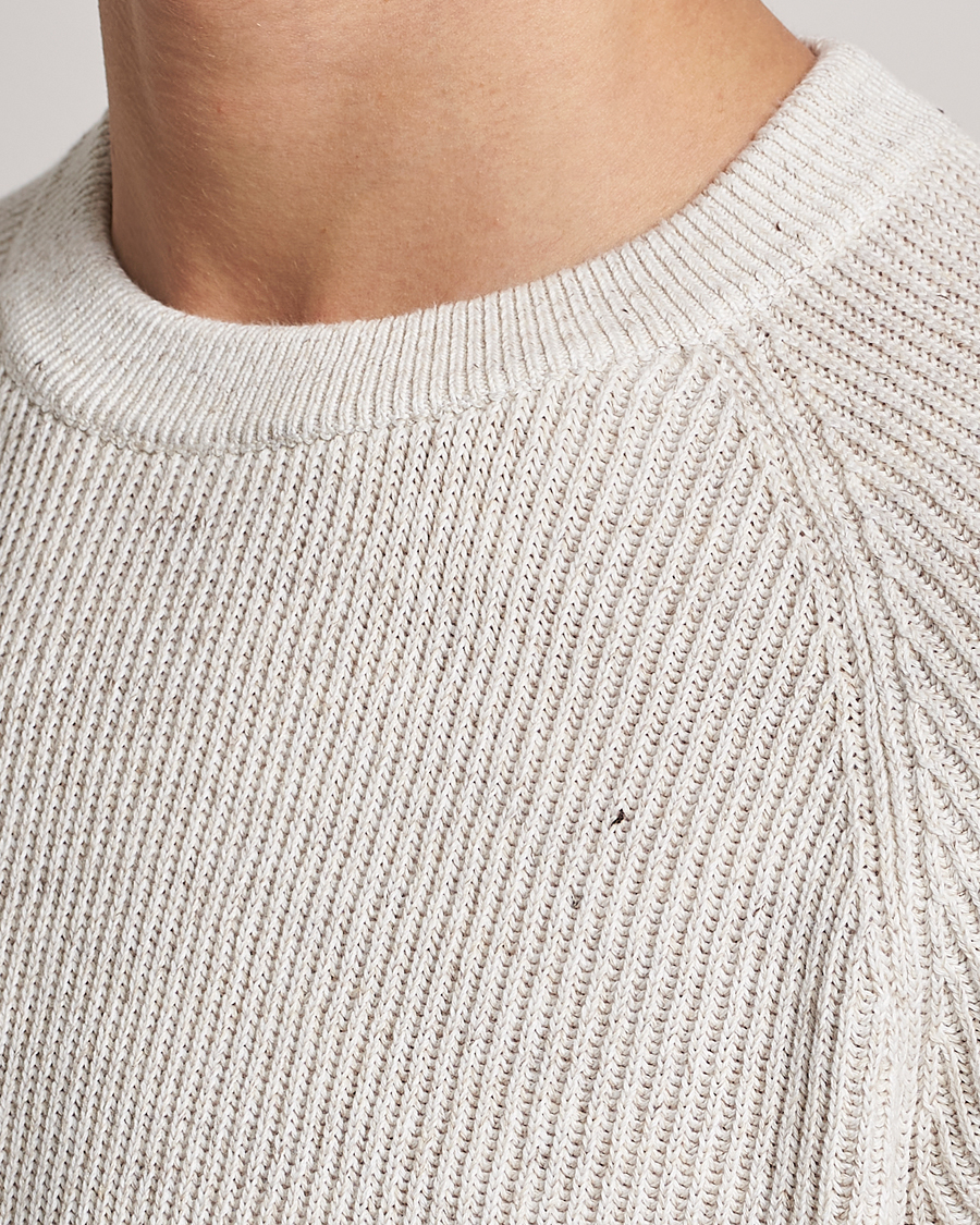 Herren | Pullover | Brunello Cucinelli | Chine Rib Sweater Light Beige