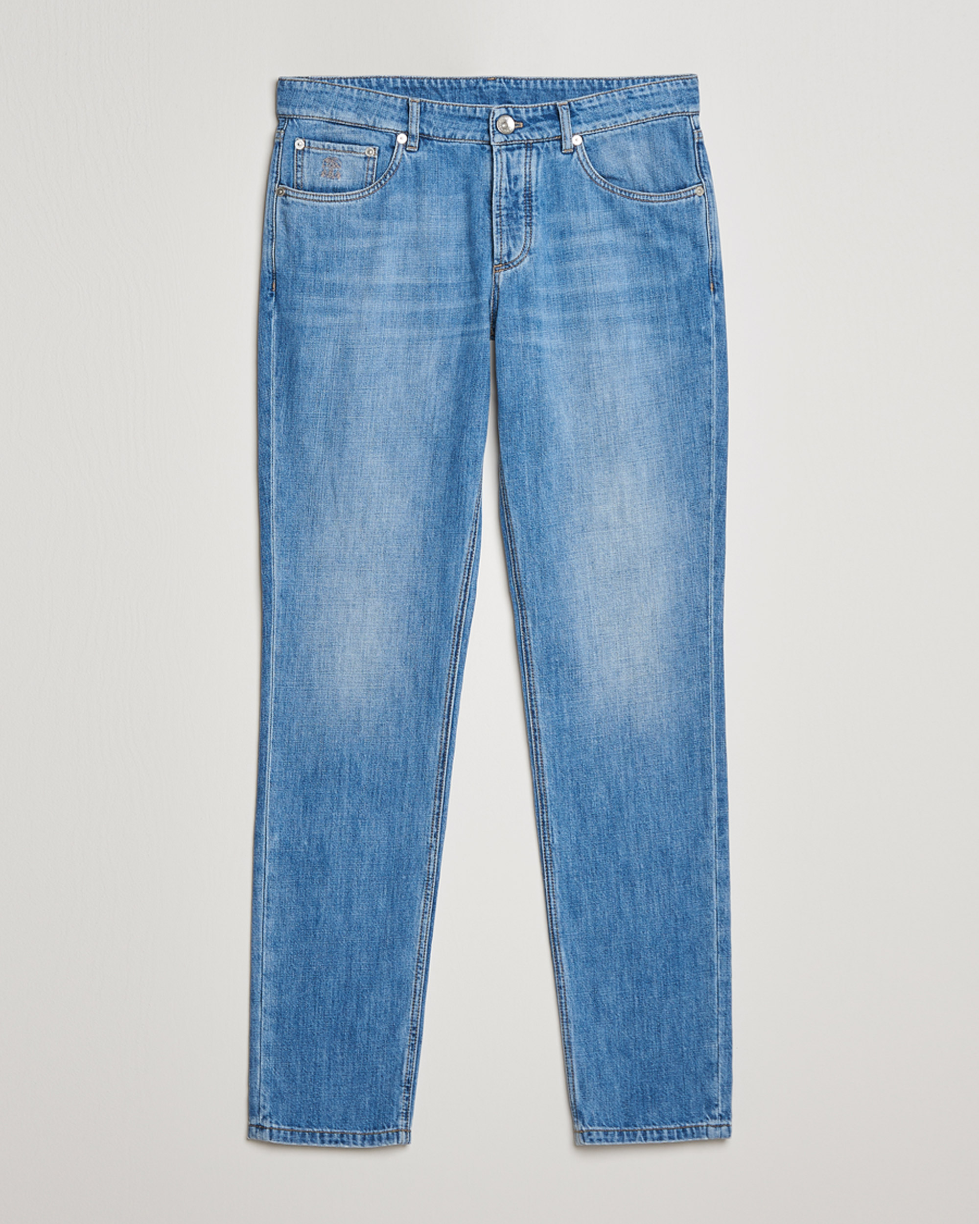 Herren | Jeans | Brunello Cucinelli | Slim Fit Jeans Medium Wash