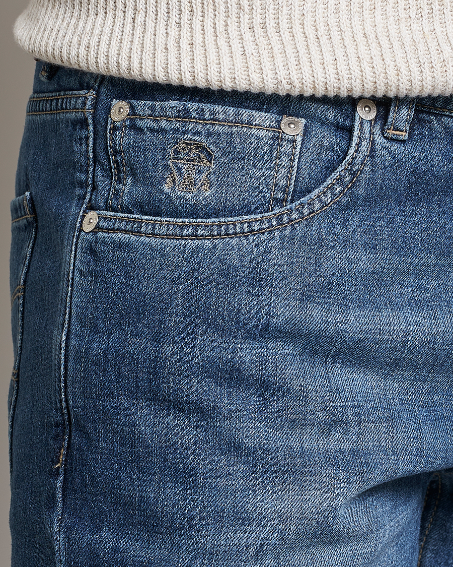 Herren | Jeans | Brunello Cucinelli | Slim Fit Jeans Dark Wash