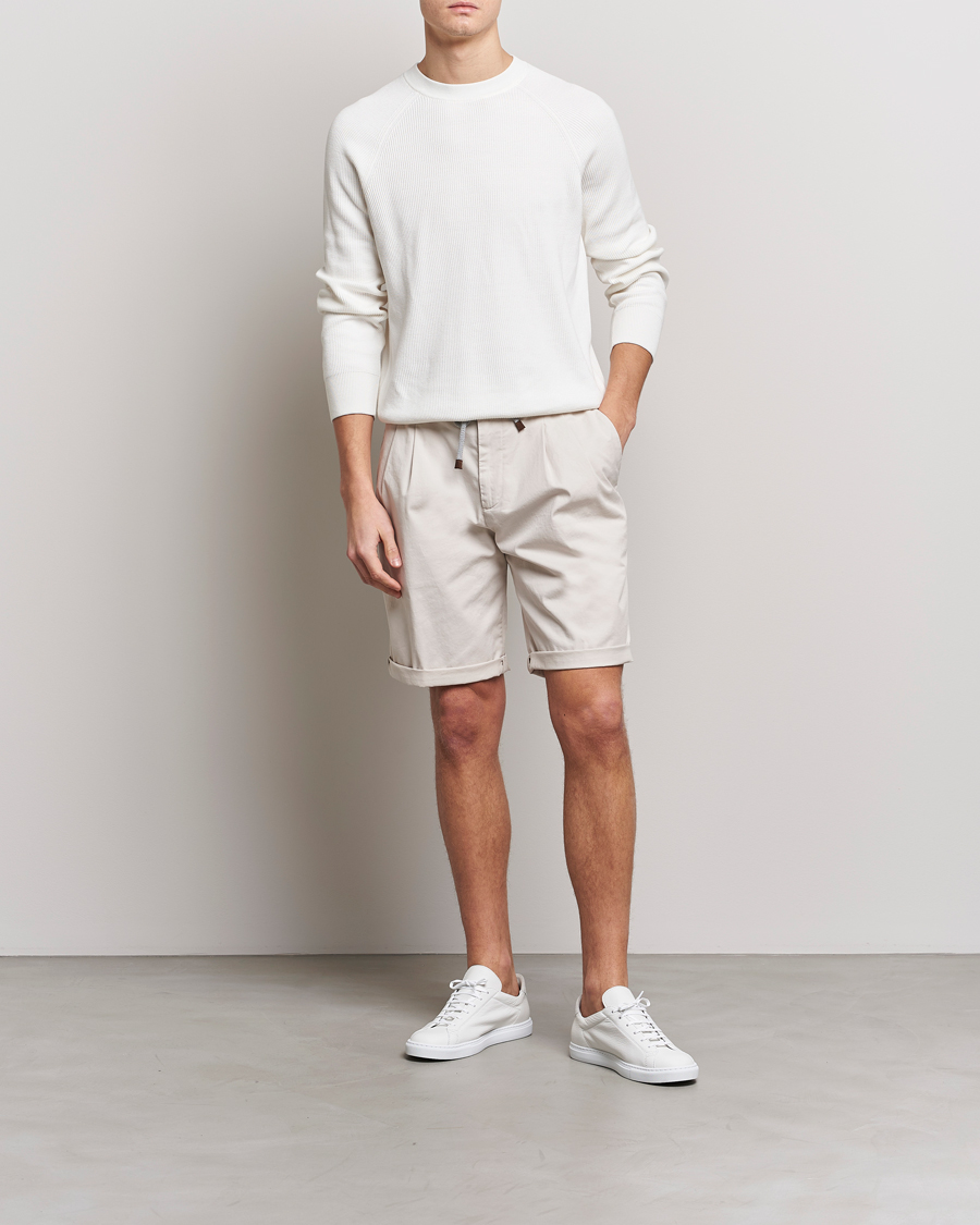 Herren | Shorts | Brunello Cucinelli | Drawstring Shorts Light Beige