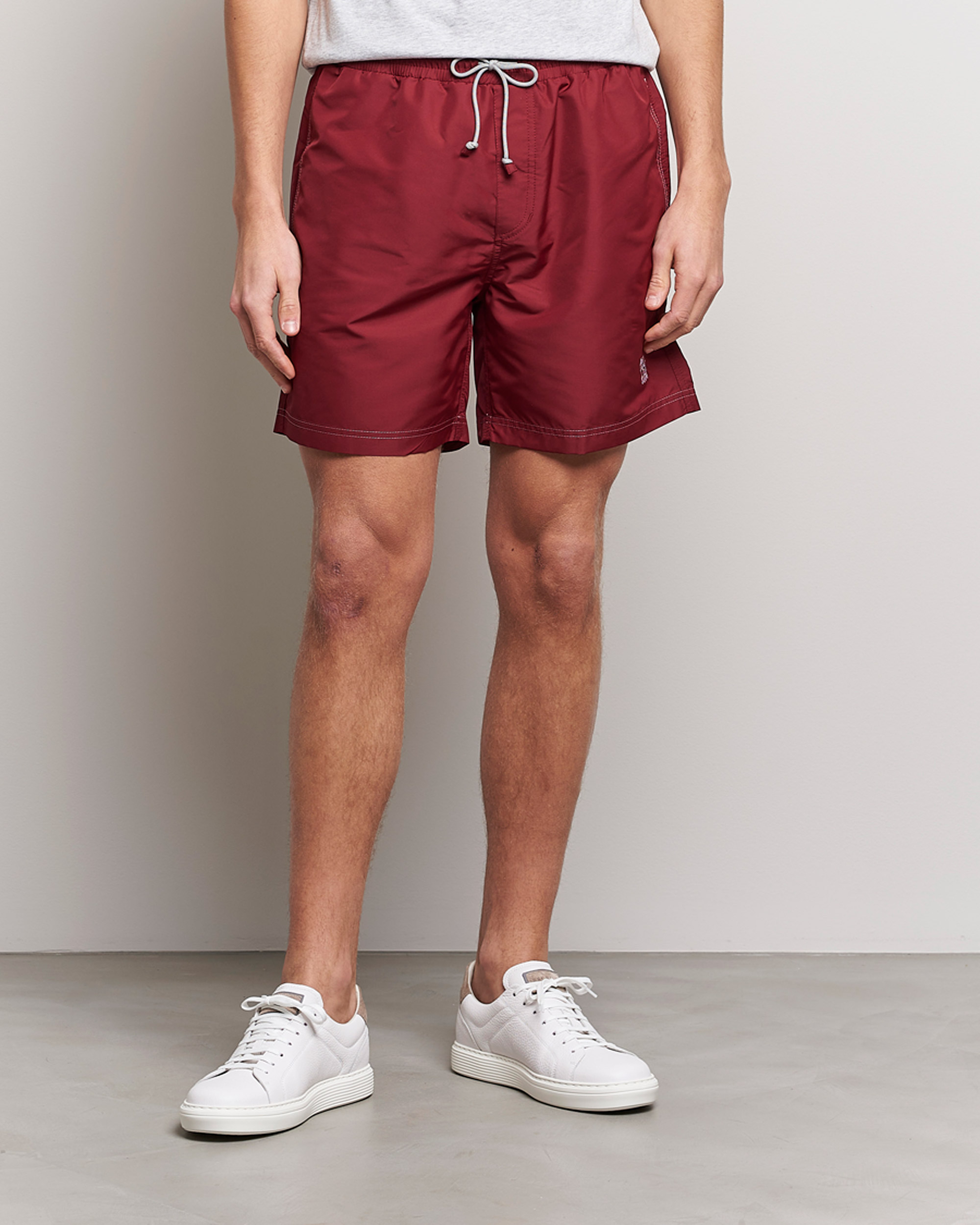 Herren | Badehosen | Brunello Cucinelli | Nylon Swim Trunks Burgundy