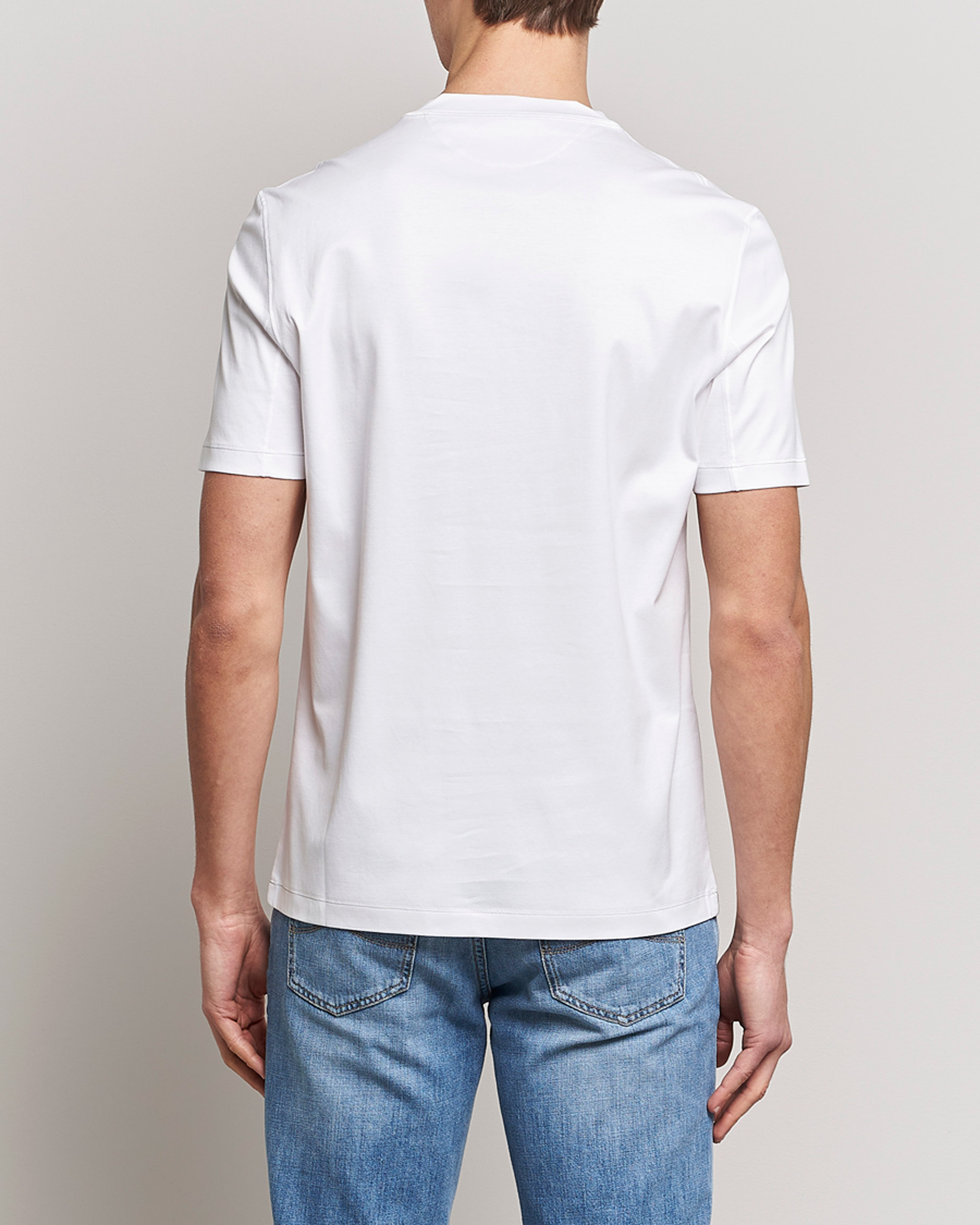Herren | T-Shirts | Brunello Cucinelli | Short Sleeve Logo T-shirt White