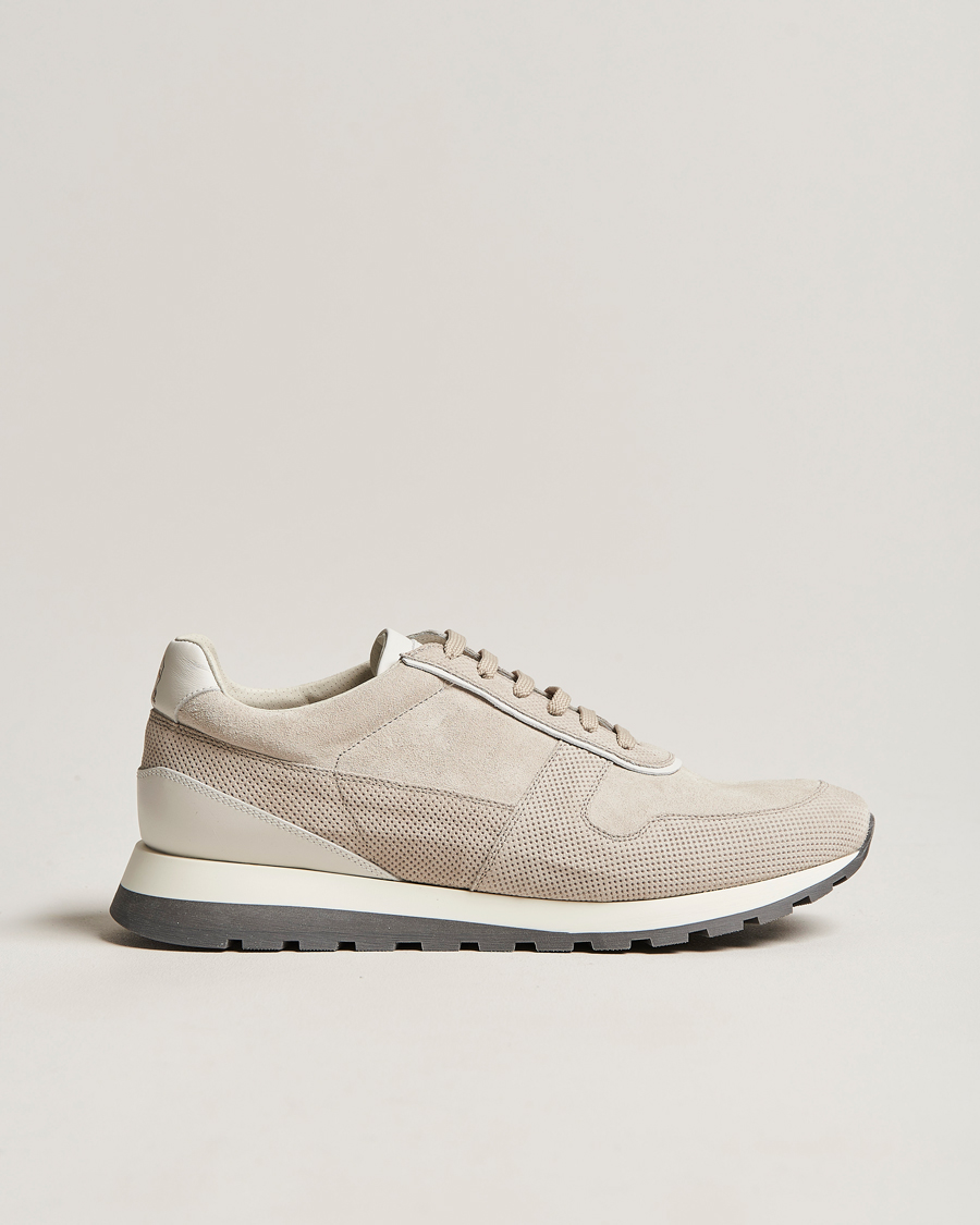 Herren | Brunello Cucinelli Perforated Running Sneakers Sand | Brunello Cucinelli | Perforated Running Sneakers Sand