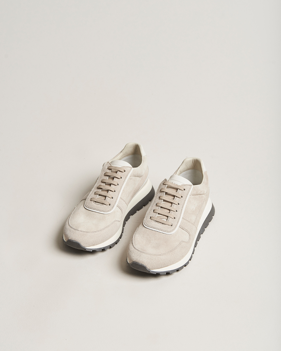 Herren | Brunello Cucinelli Perforated Running Sneakers Sand | Brunello Cucinelli | Perforated Running Sneakers Sand