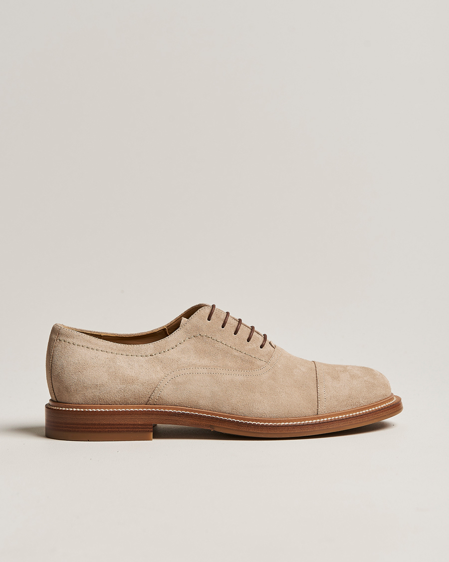 Herren | Brunello Cucinelli Cap Toe Oxford Desert Suede | Brunello Cucinelli | Cap Toe Oxford Desert Suede