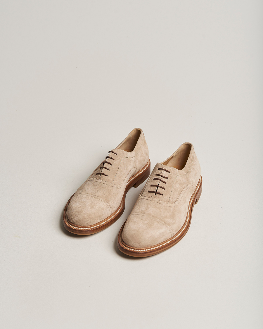 Herren | Brunello Cucinelli Cap Toe Oxford Desert Suede | Brunello Cucinelli | Cap Toe Oxford Desert Suede