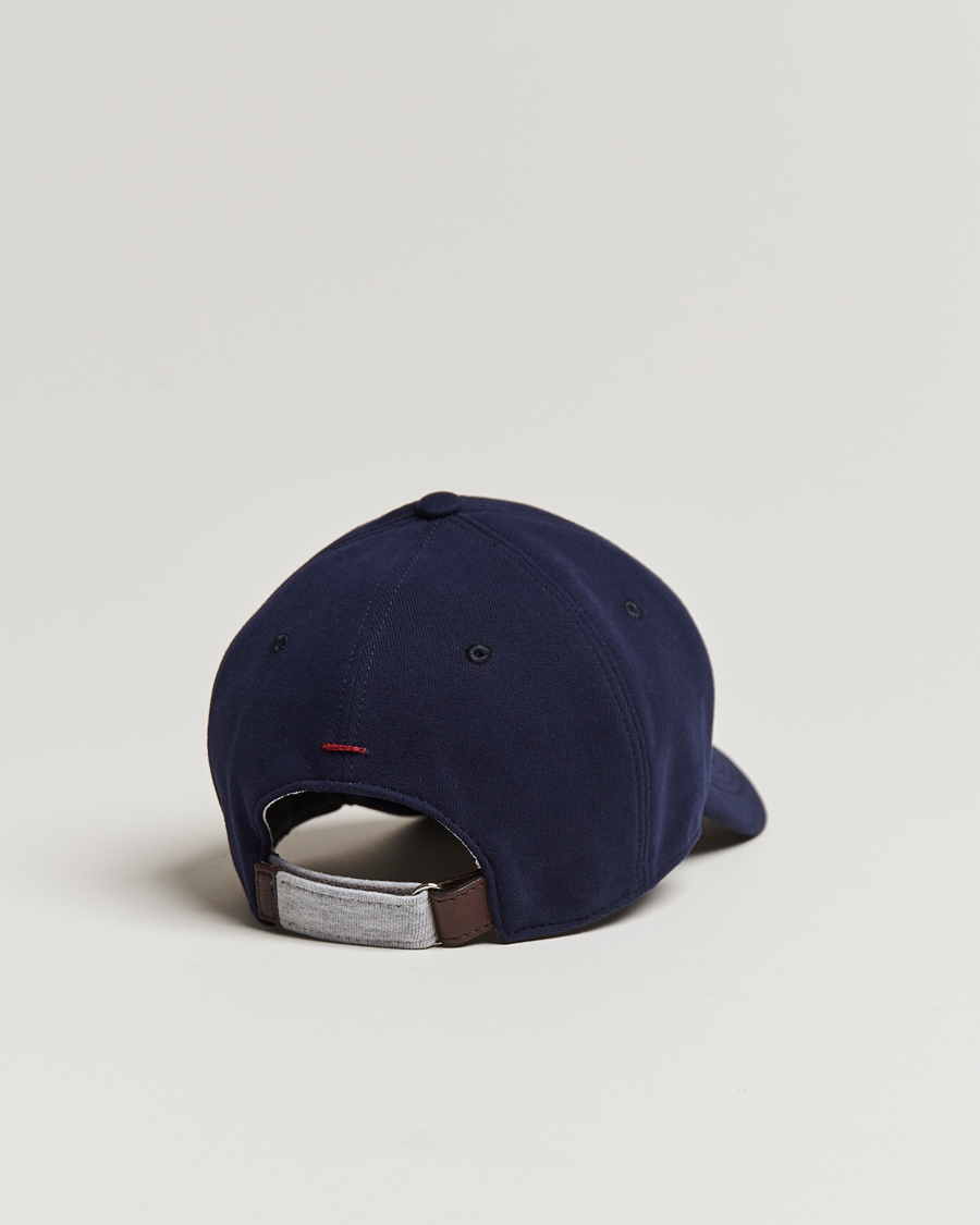 Herren | Brunello Cucinelli Peach Baseball Cap Navy | Brunello Cucinelli | Peach Baseball Cap Navy
