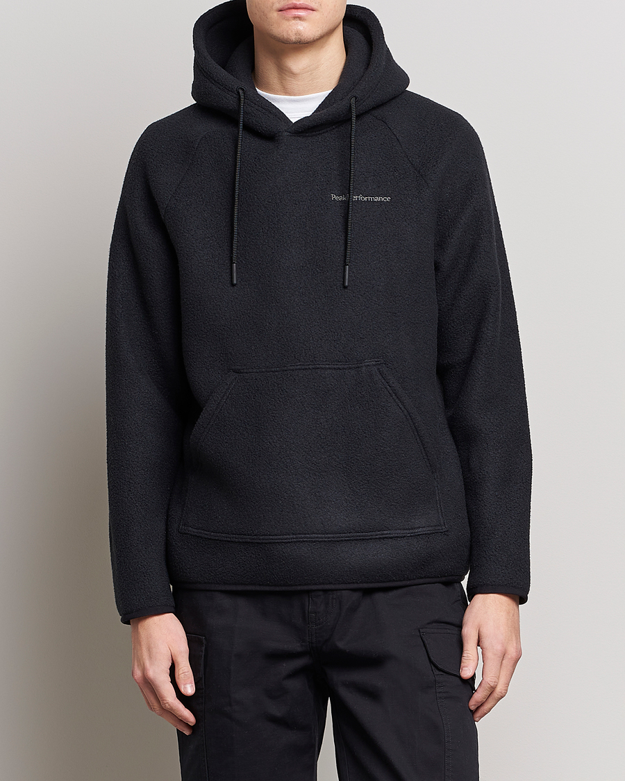 Herren | Pullover | Peak Performance | Fleece Hood Black