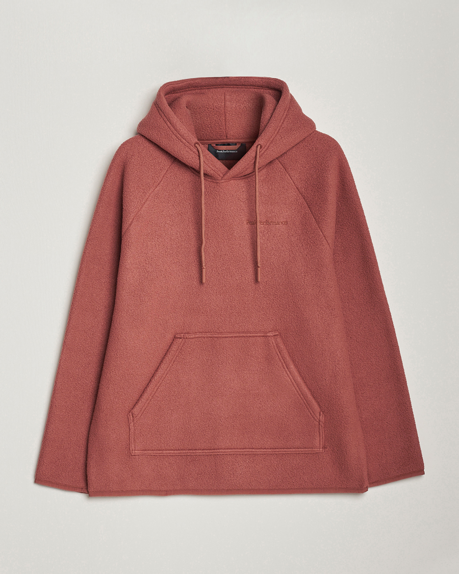 Herren | Pullover | Peak Performance | Fleece Hood Classic Clay