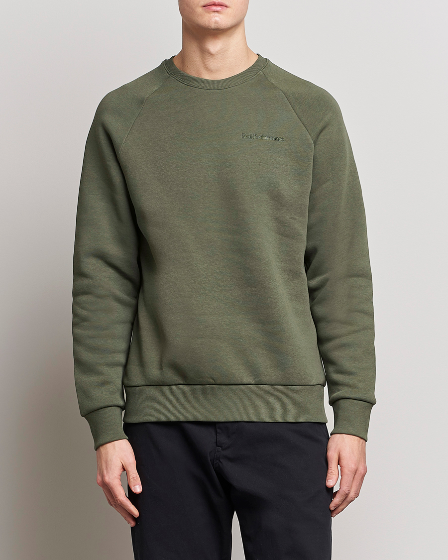 Herren | Pullover | Peak Performance | Original Small Logo Crew Neck Sweatshirt Pine Needle