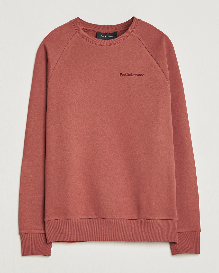 Herren | Pullover | Peak Performance | Original Small Logo Crew Neck Sweatshirt Classic Clay