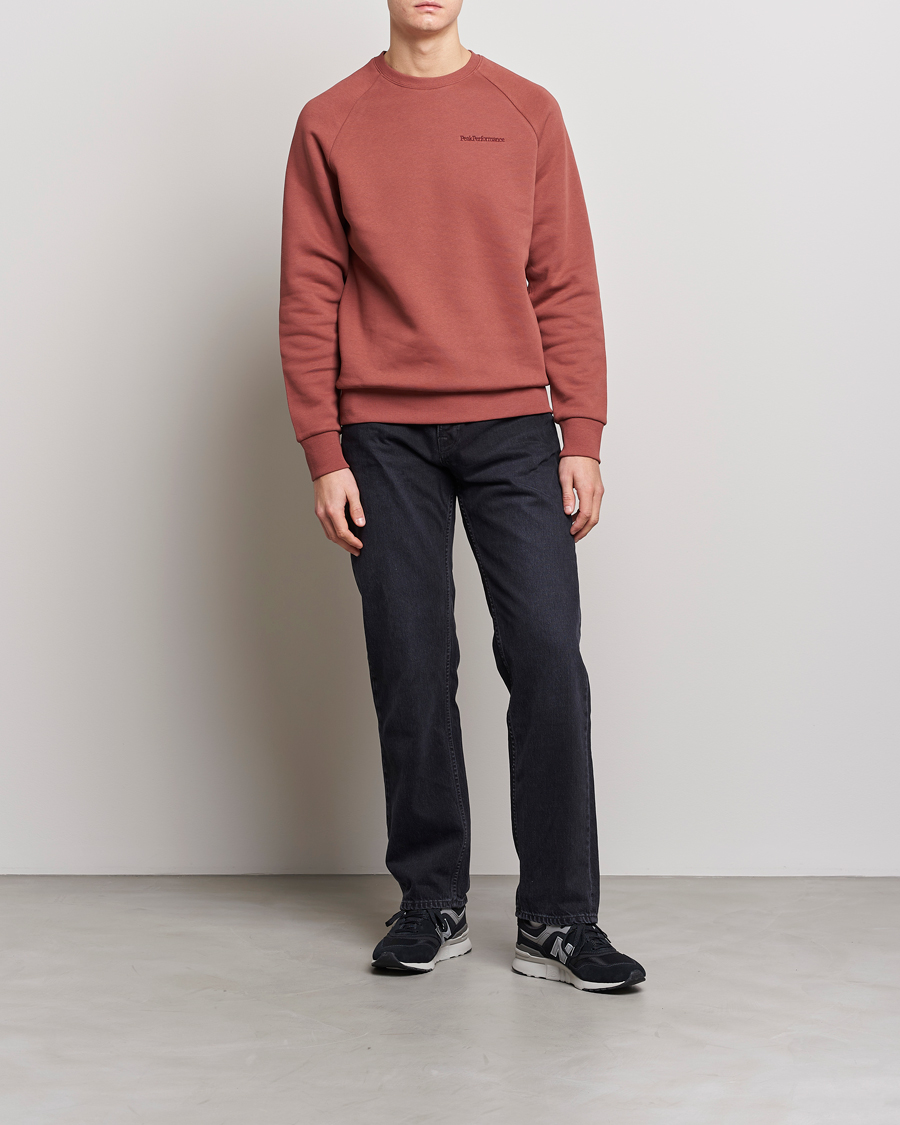 Herren | Pullover | Peak Performance | Original Small Logo Crew Neck Sweatshirt Classic Clay