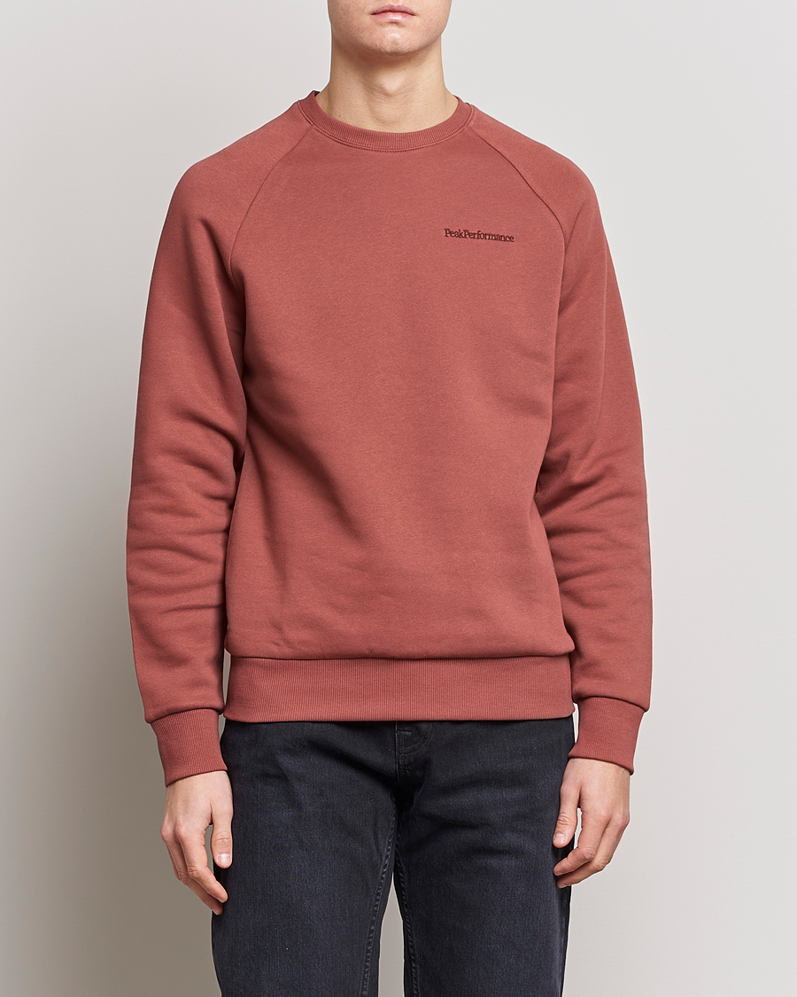 Herren | Pullover | Peak Performance | Original Small Logo Crew Neck Sweatshirt Classic Clay