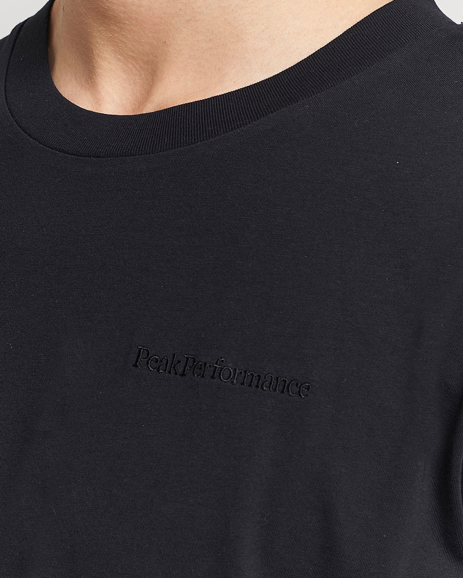 Herren | T-Shirts | Peak Performance | Original Logo Crew Neck T-Shirt Black