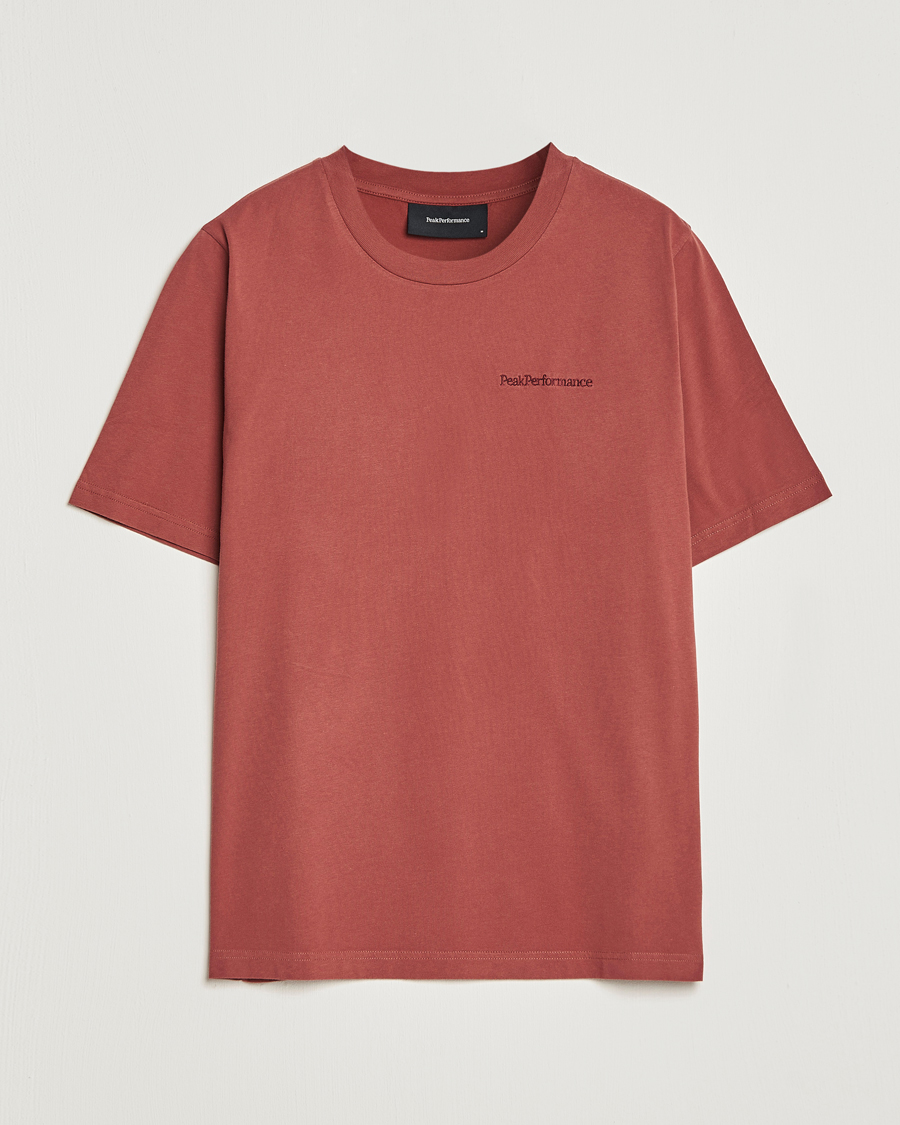 Herren | T-Shirts | Peak Performance | Original Small Logo Tee Classic Clay