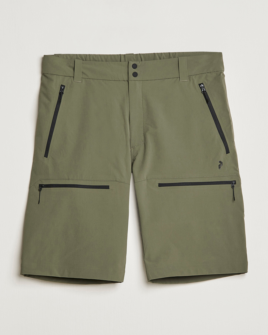 Herren | Shorts | Peak Performance | Stretch Drawstring Tech Shorts Pine Needle