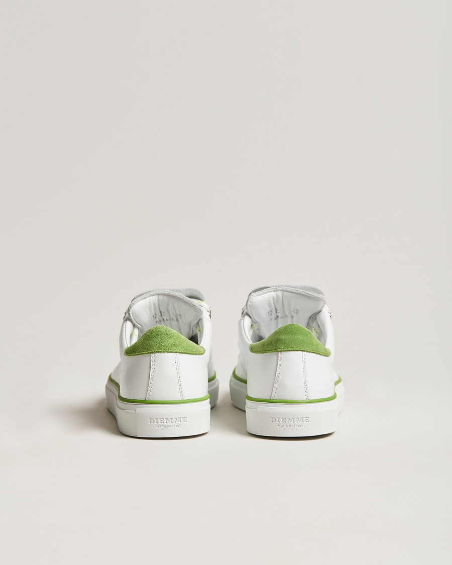 Herren | Diemme Marostica Low Sneaker White Nappa Lime | Diemme | Marostica Low Sneaker White Nappa Lime