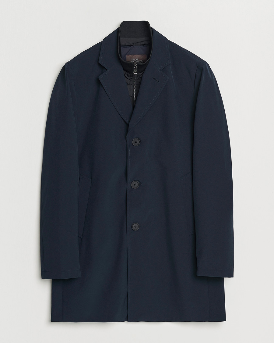 Herren | Jacken | Oscar Jacobson | Dalton Nylon Liner Coat Navy