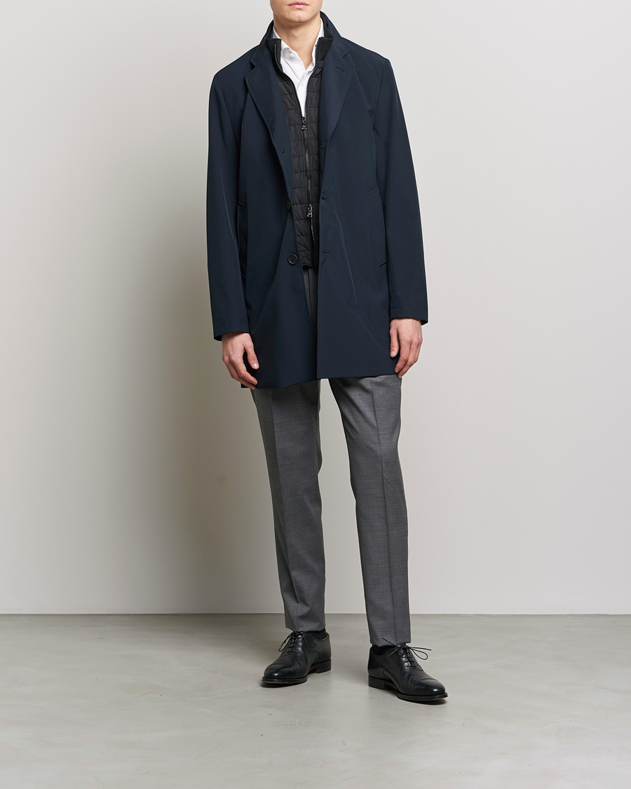 Herren | Jacken | Oscar Jacobson | Dalton Nylon Liner Coat Navy