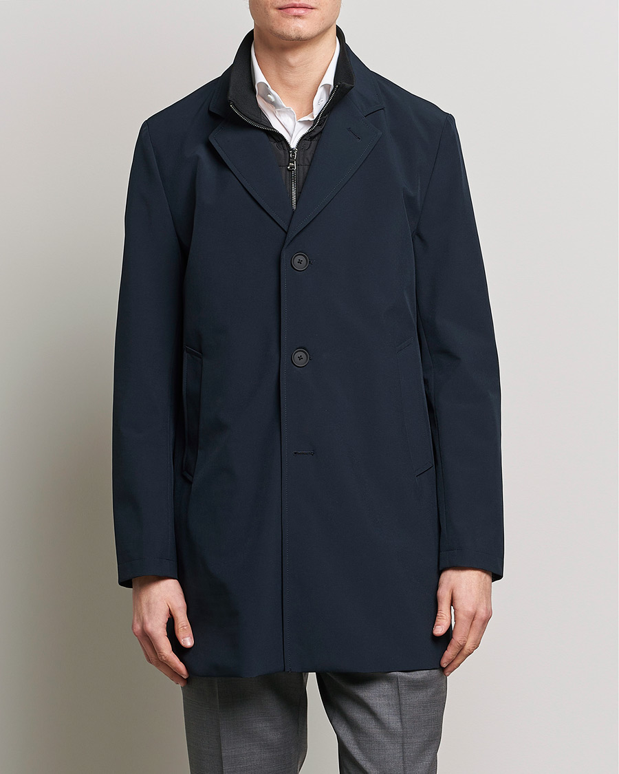 Herren | Jacken | Oscar Jacobson | Dalton Nylon Liner Coat Navy